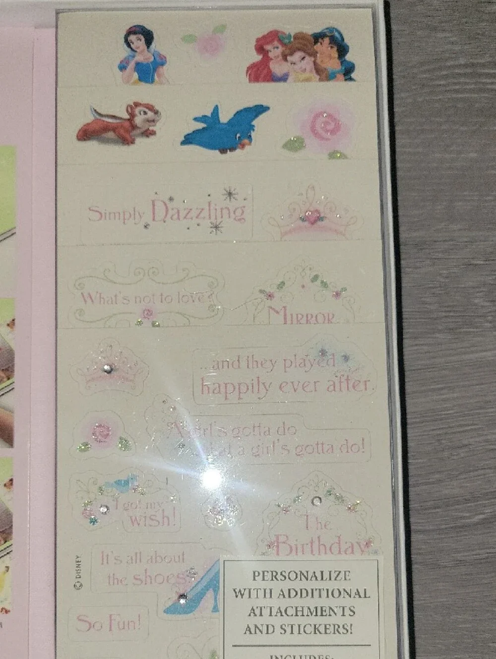 NIB Disney Princess Pink Instant Scrapbook